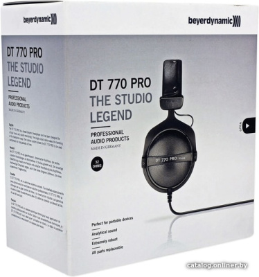 Купить наушники beyerdynamic dt 770 pro 32 ohm в интернет-магазине X-core.by