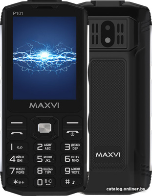 Купить кнопочный телефон maxvi p101 (черный) в интернет-магазине X-core.by