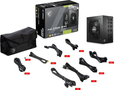 Блок питания MSI MAG A750GL PCIE5  купить в интернет-магазине X-core.by
