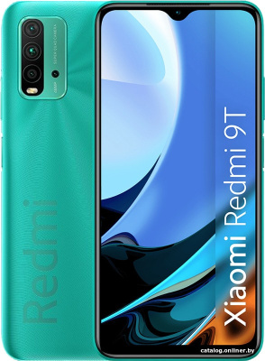 Купить смартфон xiaomi redmi 9t 4gb/128gb (океанический зеленый) в интернет-магазине X-core.by