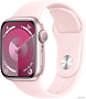 Умные часы Apple Watch Series 9 41 мм (алюминиевый корпус, розовый/розовый, спортивный силиконовый р