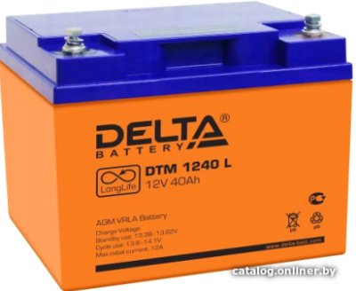 Купить аккумулятор для ибп delta dtm 1240 l (12в/40 а·ч) в интернет-магазине X-core.by