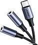 Кабель Ugreen AV144 30732 USB Type-C - 2 x 3.5 мм (0.25 м, черный)