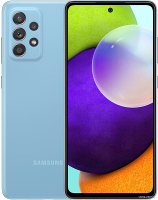 Купить смартфон samsung galaxy a52 sm-a525f/ds 4gb/128gb (синий) в интернет-магазине X-core.by