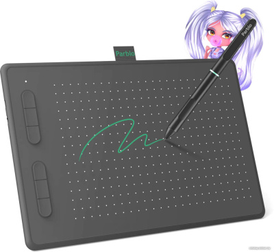 Купить графический планшет parblo ninos n10b (черный) в интернет-магазине X-core.by