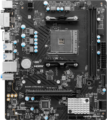 Материнская плата MSI B450M-A Pro Max II  купить в интернет-магазине X-core.by