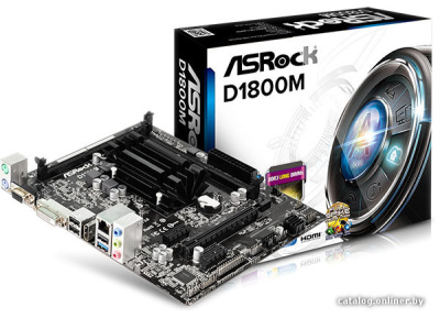Материнская плата ASRock D1800M  купить в интернет-магазине X-core.by
