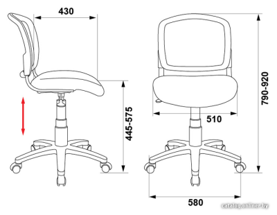 Купить кресло бюрократ ch-296nx/15-21 в интернет-магазине X-core.by