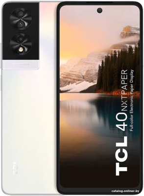 Купить смартфон tcl 40 nxtpaper 8gb/256gb (опаловый белый) в интернет-магазине X-core.by