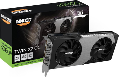 Видеокарта Inno3D GeForce RTX 5060 Ti 16GB Twin X2 OC N506T2-16D7X-191073N  купить в интернет-магазине X-core.by