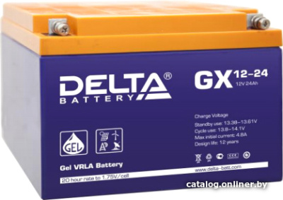 Купить аккумулятор для ибп delta gx 12-24 (12в/24 а·ч) в интернет-магазине X-core.by