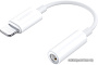 Адаптер Ugreen US212 30759 Lightning - 3.5 Jack (0.07 м, белый)