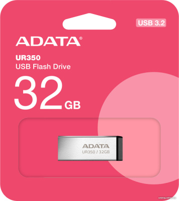 USB Flash ADATA UR350 32GB UR350-32G-RSR/BK (серебристый/черный)  купить в интернет-магазине X-core.by