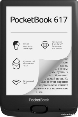 Купить электронная книга pocketbook 617 (черный) в интернет-магазине X-core.by