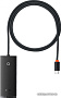 USB-хаб Baseus Lite Series 4-Port USB A - Type C WKQX030401 (1 м, черный)