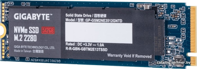 SSD Gigabyte NVMe 512GB GP-GSM2NE3512GNTD  купить в интернет-магазине X-core.by