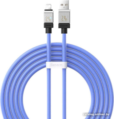 Купить кабель baseus coolplay series fast charging data cable 2.4a usb type-a - lightning (2 м, синий) в интернет-магазине X-core.by