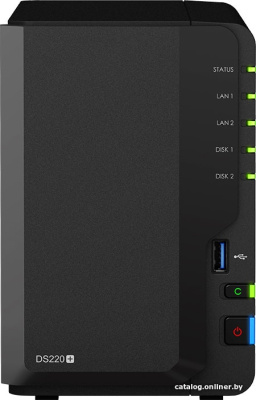 Купить сетевой накопитель synology diskstation ds220+ в интернет-магазине X-core.by