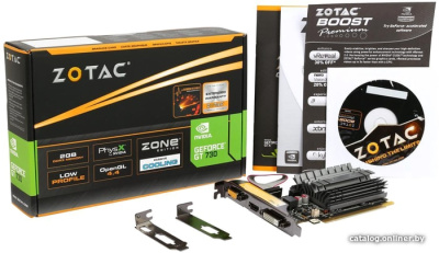 Видеокарта ZOTAC GeForce GT 730 2GB DDR3 Zone Edition ZT-71113-20L  купить в интернет-магазине X-core.by
