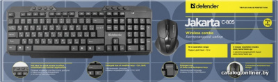 Купить клавиатура + мышь defender jakarta c-805 ru в интернет-магазине X-core.by