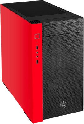 Корпус SilverStone RL08 (черный/красный)  купить в интернет-магазине X-core.by