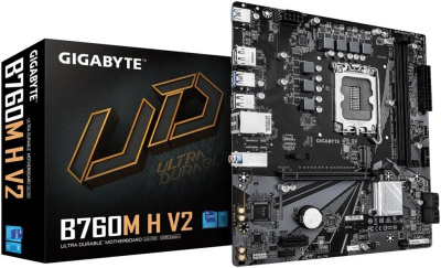 Материнская плата Gigabyte B760M H V2  купить в интернет-магазине X-core.by