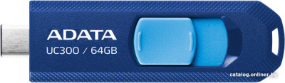 USB Flash ADATA UC300 64GB (синий/голубой)  купить в интернет-магазине X-core.by