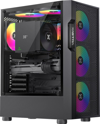 Корпус XASTRA A302 4FRGB (черный)  купить в интернет-магазине X-core.by