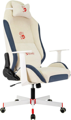 Купить игровое (геймерское) кресло a4tech bloody gc-830 (белый/синий) в интернет-магазине X-core.by