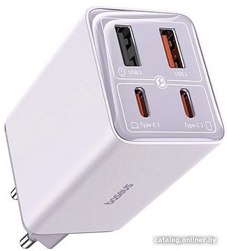 Сетевое зарядное Baseus GaN6 Pro Fast Charger 2C+2U 65W P10162701533-00 (фиолетовый)