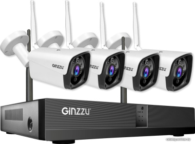 Купить комплект видеонаблюдения ginzzu hk-8401w в интернет-магазине X-core.by