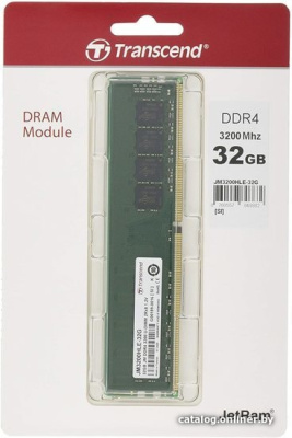 Оперативная память Transcend JetRam 32GB DDR4 PC4-25600 JM3200HLE-32G  купить в интернет-магазине X-core.by
