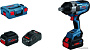 Гайковерт Bosch GDS 18V-1050 H Professional 06019J8502 (с 2-мя АКБ 8 Ah, кейс)