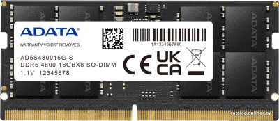 Оперативная память A-Data 16ГБ DDR5 4800 МГц AD5S480016G-S  купить в интернет-магазине X-core.by