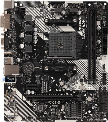 Материнская плата ASRock X370M-HDV R4.0  купить в интернет-магазине X-core.by