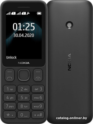 Купить мобильный телефон nokia 125 dual sim ta-1253 (черный) в интернет-магазине X-core.by