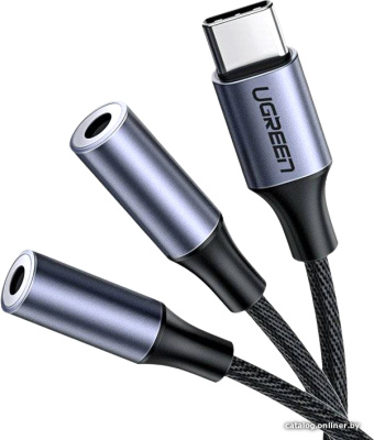 Купить кабель ugreen av144 30732 usb type-c - 2 x 3.5 мм (0.25 м, черный) в интернет-магазине X-core.by