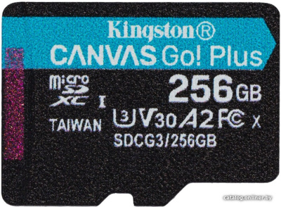 Купить карта памяти kingston canvas go! plus microsdxc 256gb в интернет-магазине X-core.by