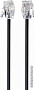 Кабель Cablexpert TC6P4C-2M-BK RJ-11 - RJ-11 (2 м, черный)