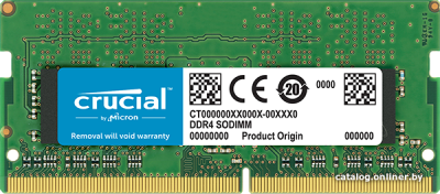 Оперативная память Crucial 32GB DDR4 SODIMM PC4-21300 CT32G4SFD8266  купить в интернет-магазине X-core.by