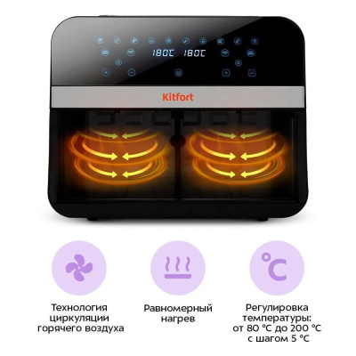 Аэрогриль (аэрофритюрница) Kitfort KT-2272  купить в интернет-магазине X-core.by