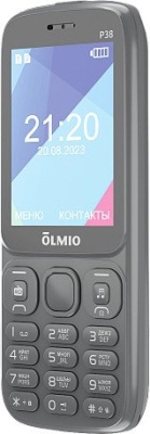 Купить кнопочный телефон olmio p38 (серый) в интернет-магазине X-core.by