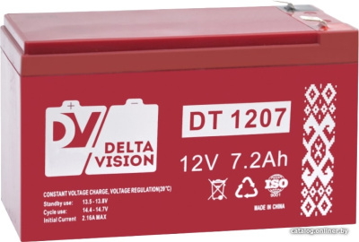 Купить аккумулятор для ибп delta vision dt 1207 f2 (12в/7.2 а·ч) в интернет-магазине X-core.by