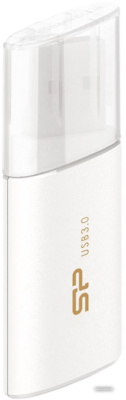 USB Flash Silicon-Power Blaze B06 White 128GB (SP128GBUF3B06V1W)  купить в интернет-магазине X-core.by