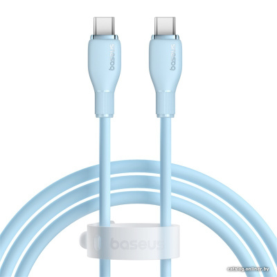 Купить кабель baseus pudding series usb type-c - usb type-c (1.2 м, голубой) в интернет-магазине X-core.by