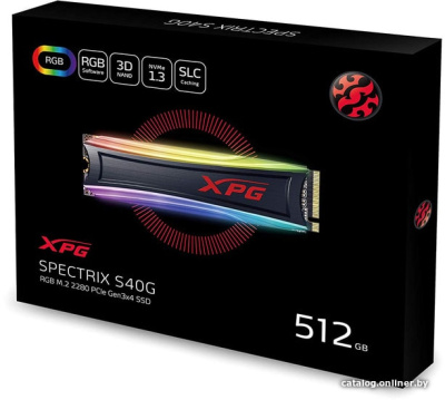 SSD A-Data XPG Spectrix S40G RGB 512GB AS40G-512GT-C  купить в интернет-магазине X-core.by