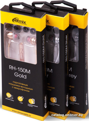 Купить наушники ritmix rh-150m (серый) в интернет-магазине X-core.by