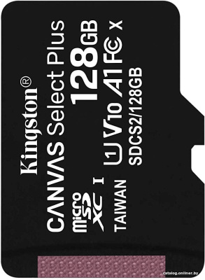 Купить карта памяти kingston canvas select plus microsdxc 128gb в интернет-магазине X-core.by