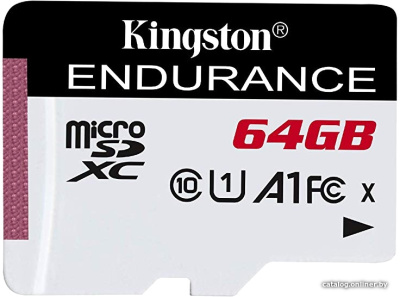 Купить карта памяти kingston high endurance microsdxc 64gb в интернет-магазине X-core.by