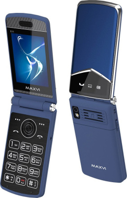 Купить кнопочный телефон maxvi e11 (темно-синий) в интернет-магазине X-core.by
